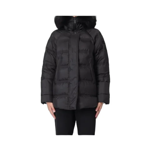 Puffer Jacket With Fur Trim