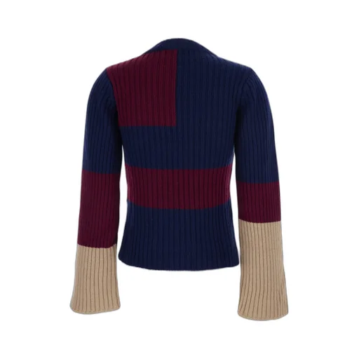 Ribbed Color Block Knitwear