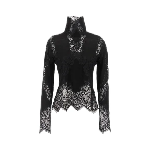 Lace Insert Knitwear