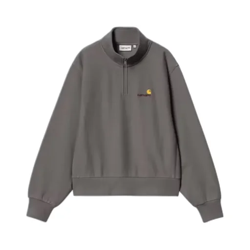 W' American Script High Neck Sweatshirt