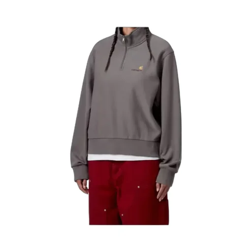 W' American Script High Neck Sweatshirt