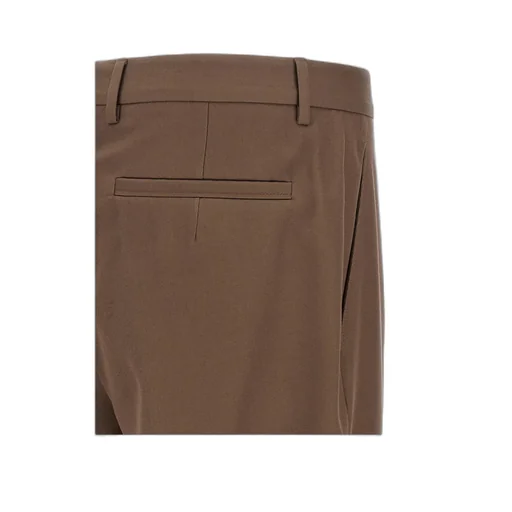 Pleated Wool-Cotton Pants