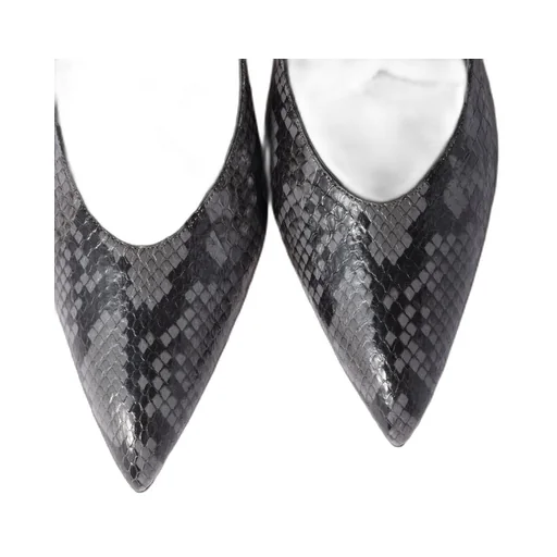 Python-Print Ayers Leather Pumps
