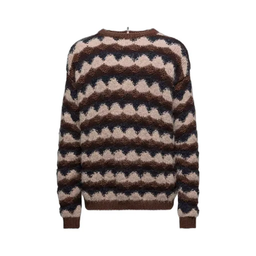 Geometric Jacquard Crewneck Jumper