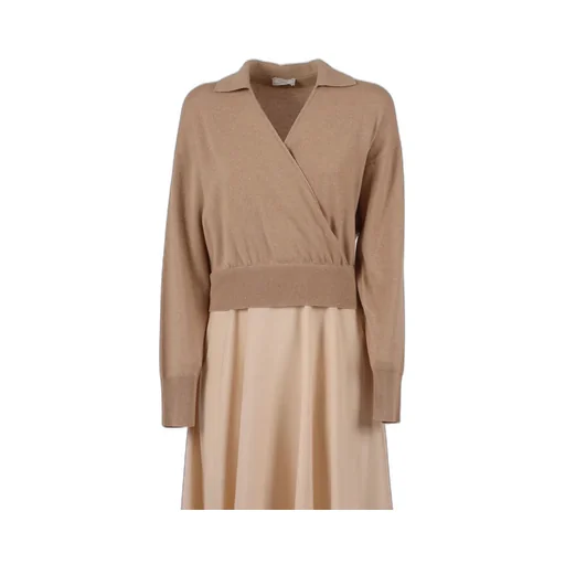 V-Neck Midi Dress