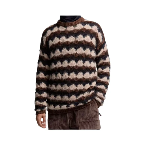 Geometric Jacquard Crewneck Jumper