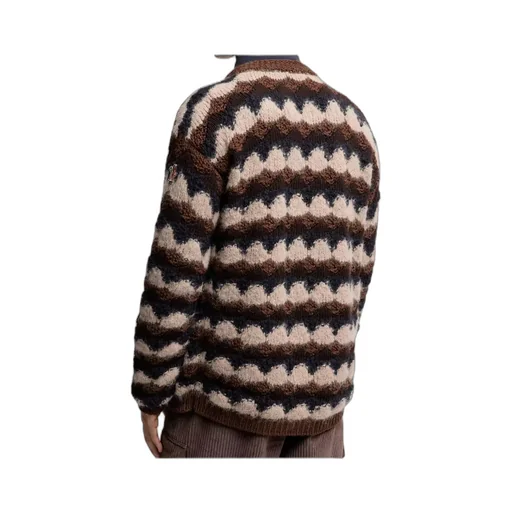 Geometric Jacquard Crewneck Jumper