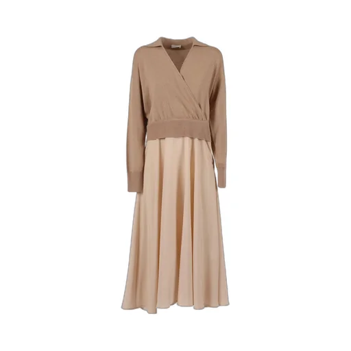 V-Neck Midi Dress