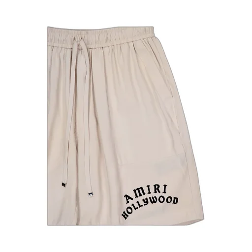 Hollywood-Motif Drawstring Shorts