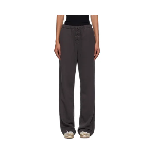 Lace-Up Drawstring Track Pants