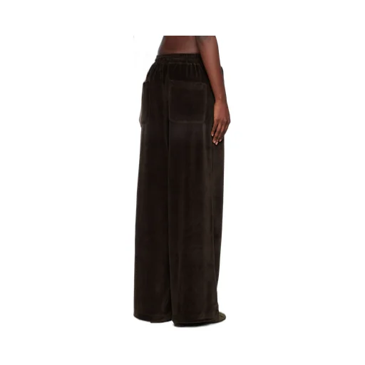 Velvet Wide-Leg Casual Pants