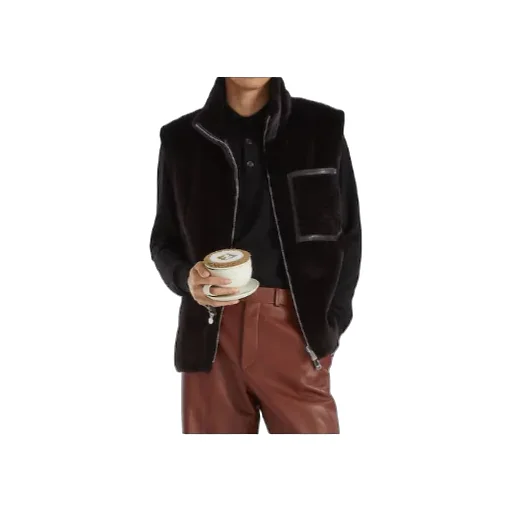 Black Mink Gilet
