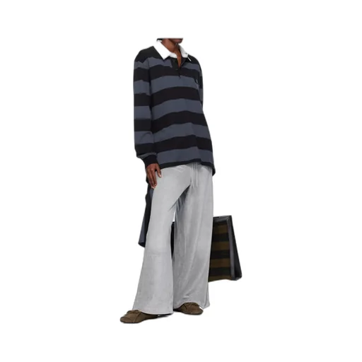 Velvet Wide-Leg Casual Pants