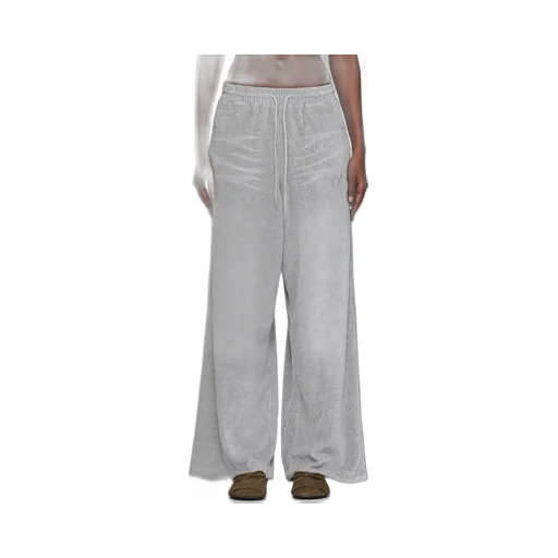 Velvet Wide-Leg Casual Pants