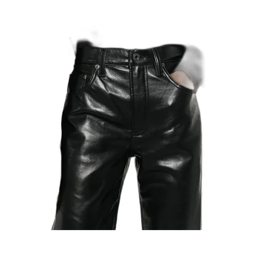 Coated Flared Jeans