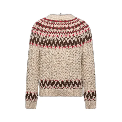 Geometric Jacquard Wool Jumper