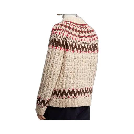 Geometric Jacquard Wool Jumper