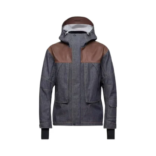 Langtang Hooded Denim Down Ski Jacket