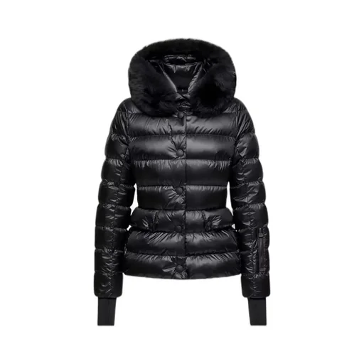 Armoniques Hooded Shearling-Trimmed Down Ski Jacket