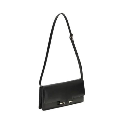 Supple Logo Buckled Shoulder Bag
