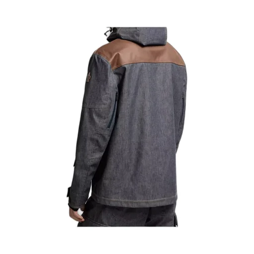 Langtang Hooded Denim Down Ski Jacket