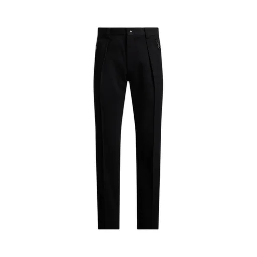 Pleated Flat-Front Trousers