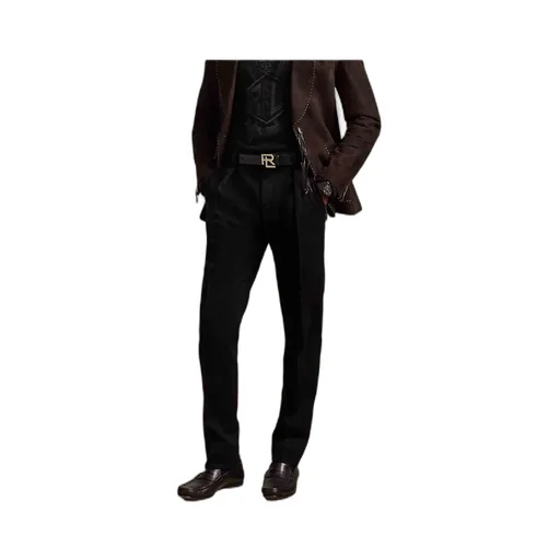 Pleated Flat-Front Trousers
