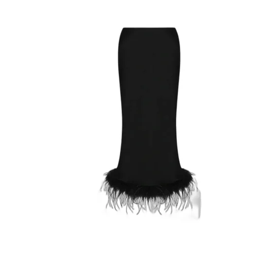 Feather Trim Skirt