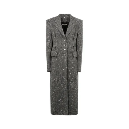 Sequin Tweed Coat
