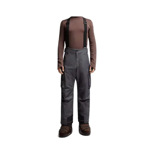 Padded Denim Ski Pants