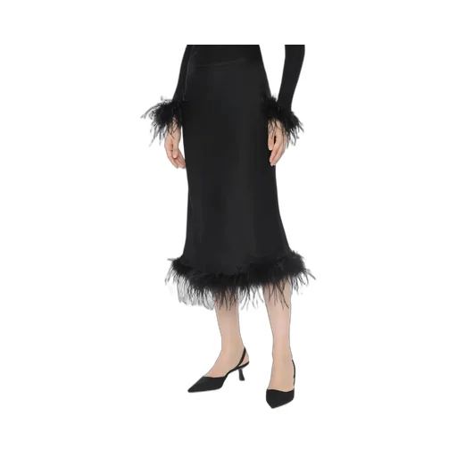 Feather Trim Skirt