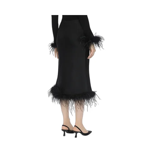 Feather Trim Skirt