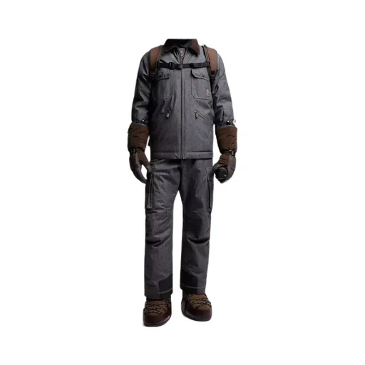 Padded Denim Ski Pants