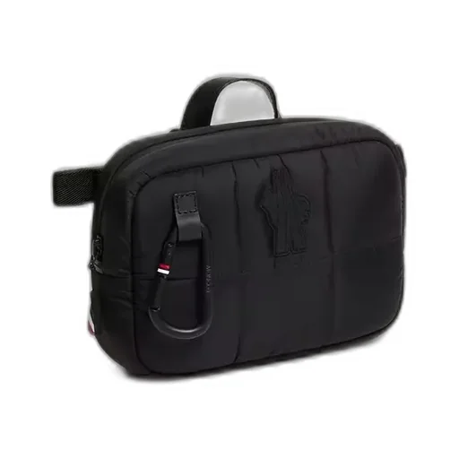 Logo Patch Zip-Up Shoulder Bag