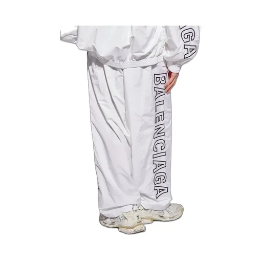 Logo Printed Elastic Waist Trackpants