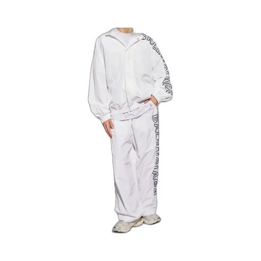 Logo Printed Elastic Waist Trackpants