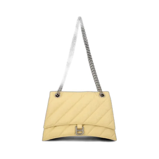 Crush Chain Quilted Medium Shoulder Bag