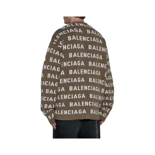 Logo Intarsia-Knit Cardigan