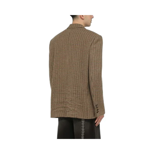 Houndstooth Button-Up Jacket