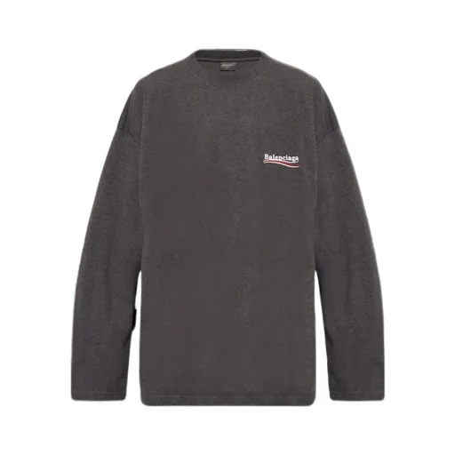 Logo Embroidered Long-Sleeve T-Shirt