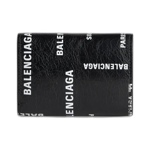 Allover Logo Printed Coin Mini Wallet