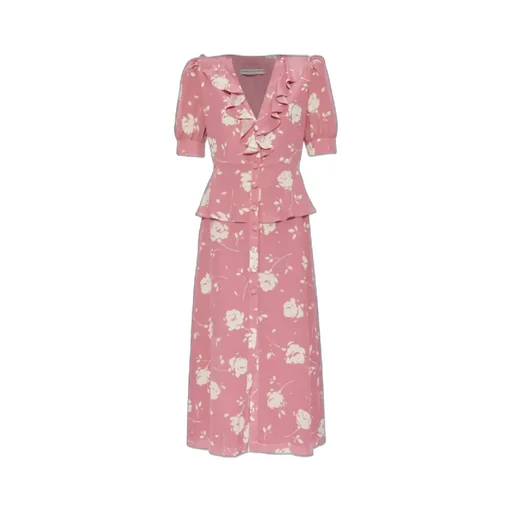 Floral-Print Midi Dress