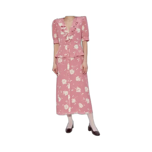Floral-Print Midi Dress