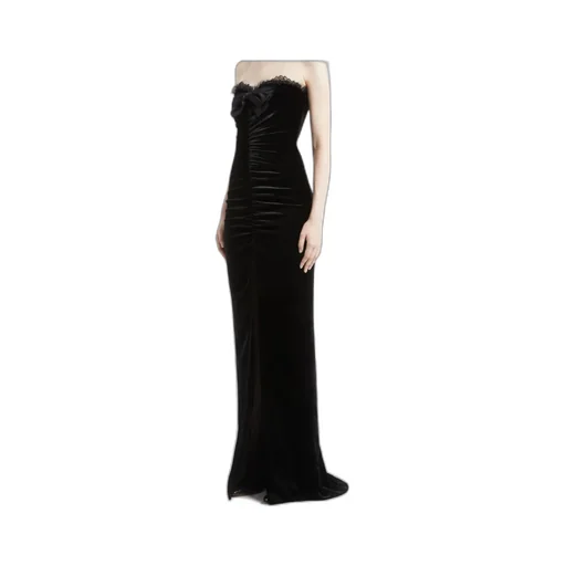 Lace-Detailing Maxi Dress