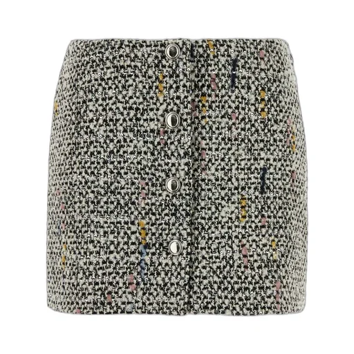 Sequin Embellished Tweed Mini Skirt