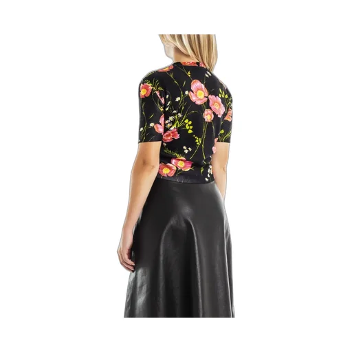 Floral-Print Knitted Top