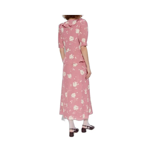 Floral-Print Midi Dress