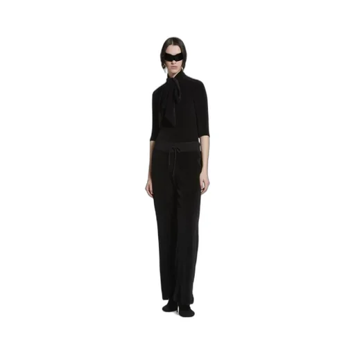 Turtleneck Scarf Fitted Top