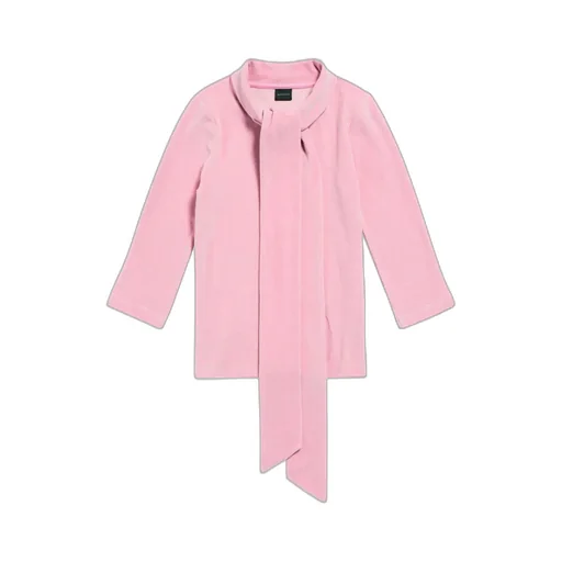 Scarf Details Long-Sleeved T-Shirt