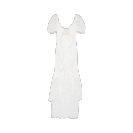 Puff Sleeve Lace Maxi Dress